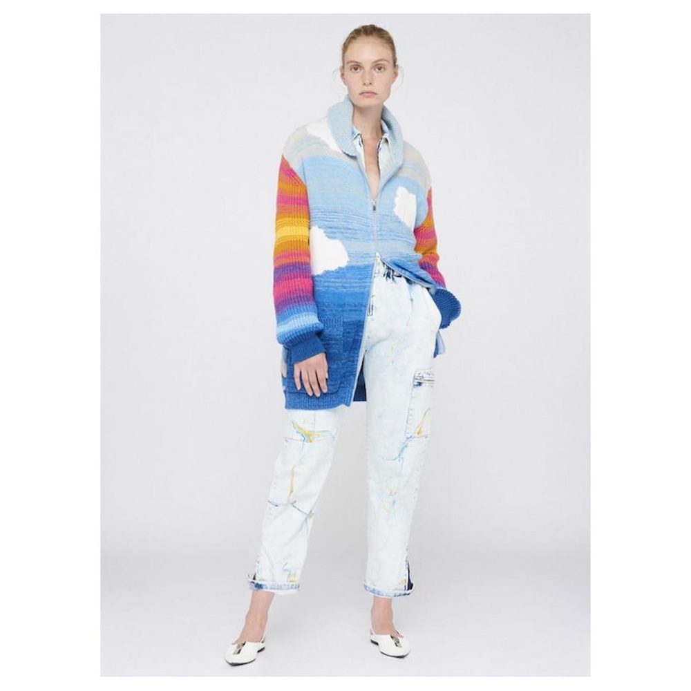 EUC Stella McCartney Kind Smile Intarsia Cardigan Multiple colors 38 - Picture 4 of 10